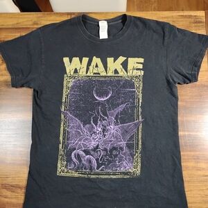WAKE. Band T-Shirt "Devouring Ruin" Album Art Black Metal Grindcore Merch Medium